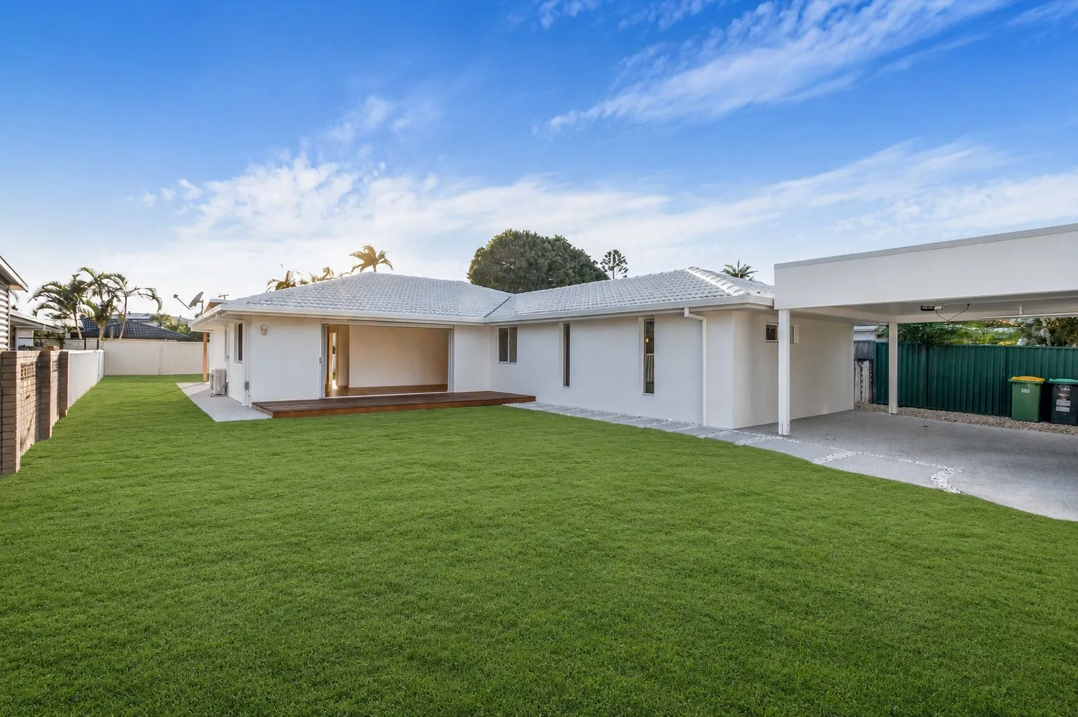 Completed home renovation exterior on the Gold Coast